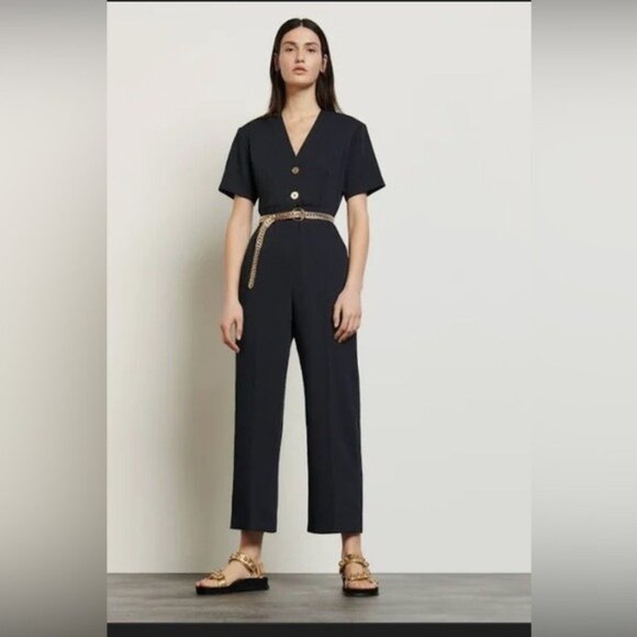 Sandro Paris Willy button jumpsuit size 40 - Picture 1 of 15